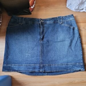 Denim skort